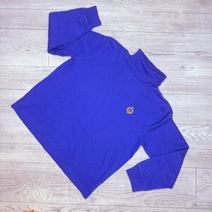 Vintage blue Ralph Lauren long sleeve turtle neck sweater shirt petit M cotton